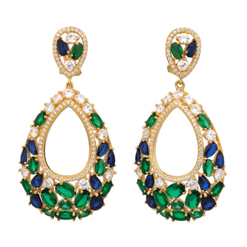 Blue/Green Drop Earring