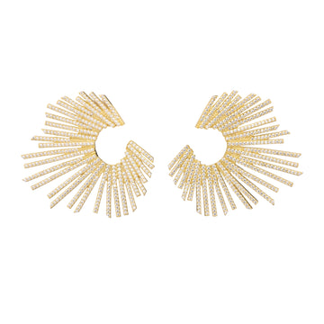 Gold Spikes Earring