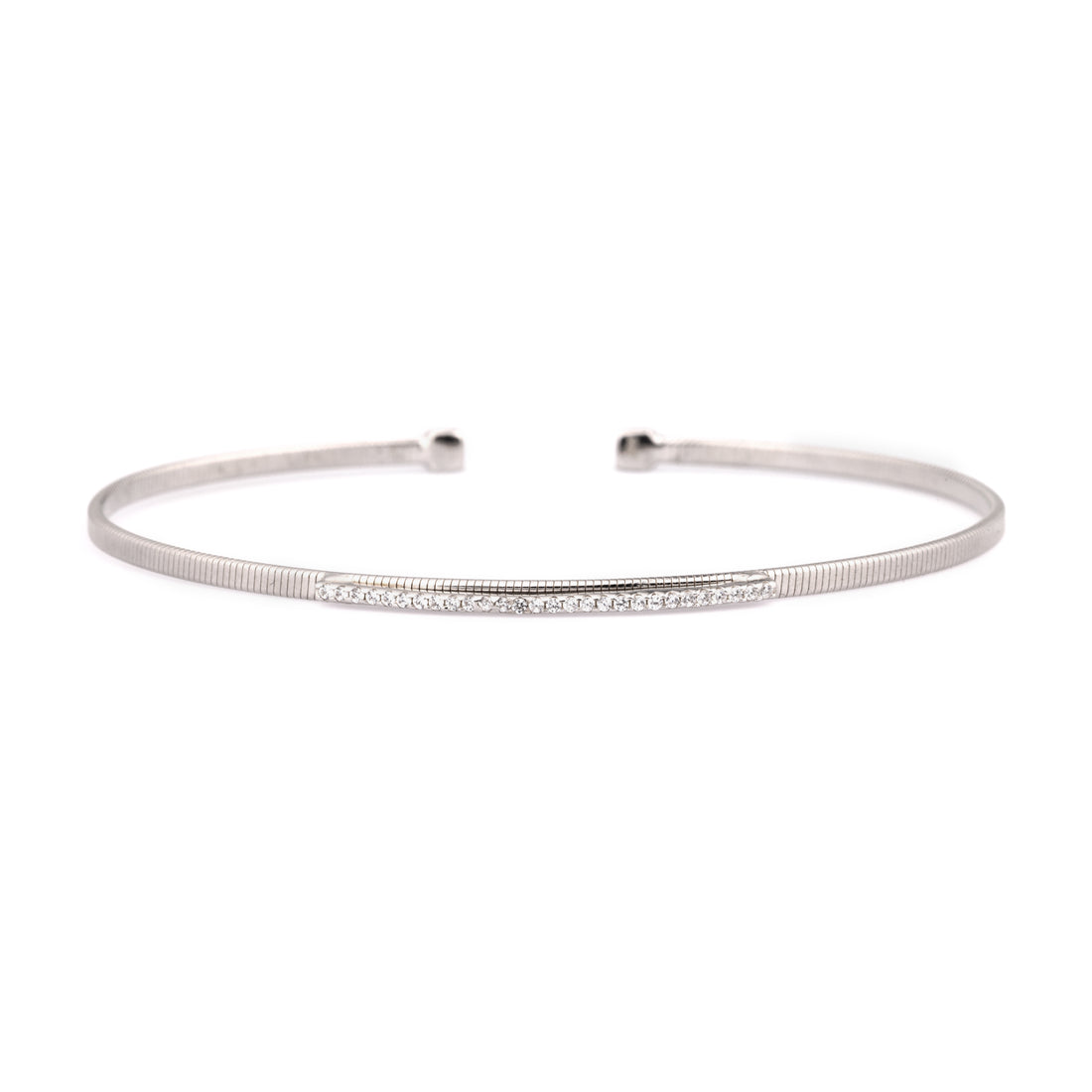 Pave Bar Thin Bracelet