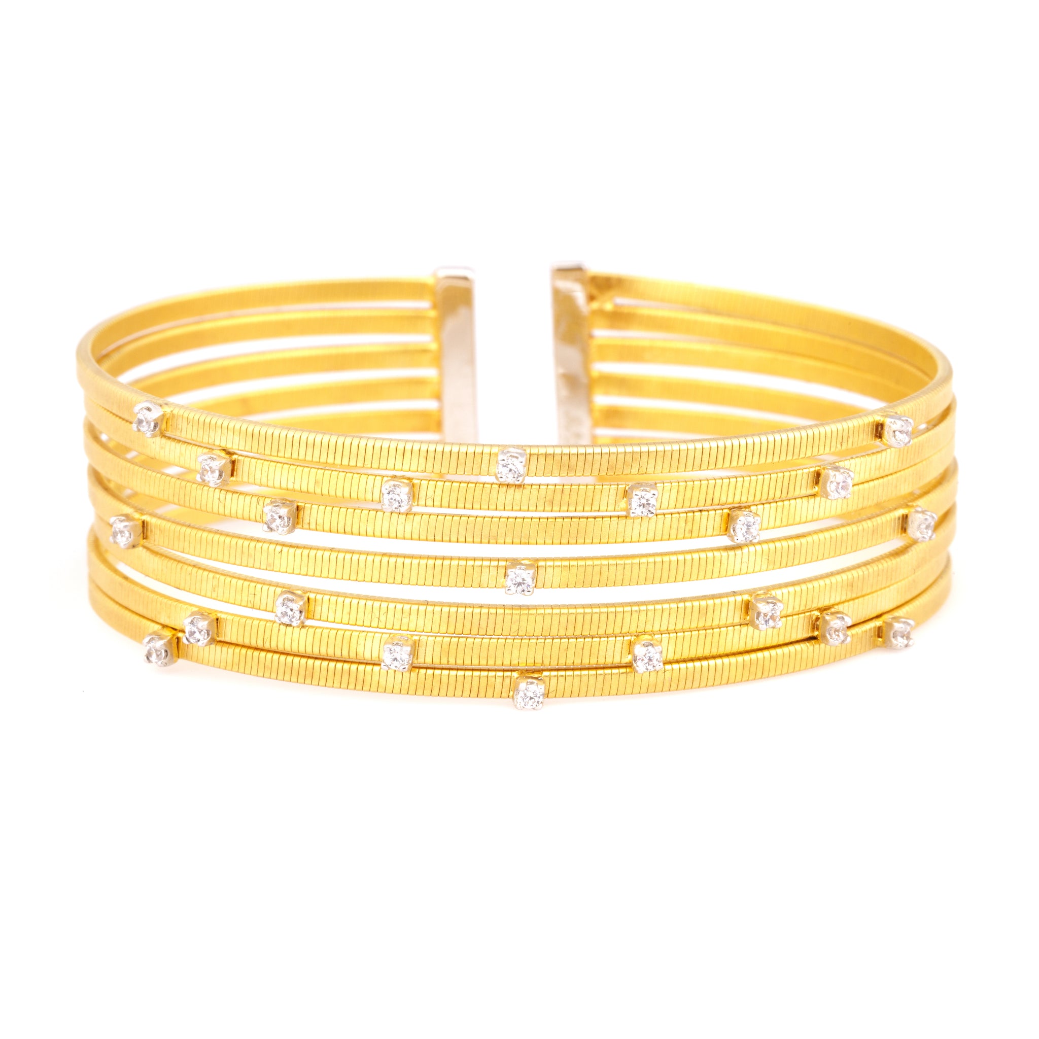 Pave Crystals Medium Bangle