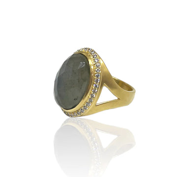 Oval Labrodite Ring