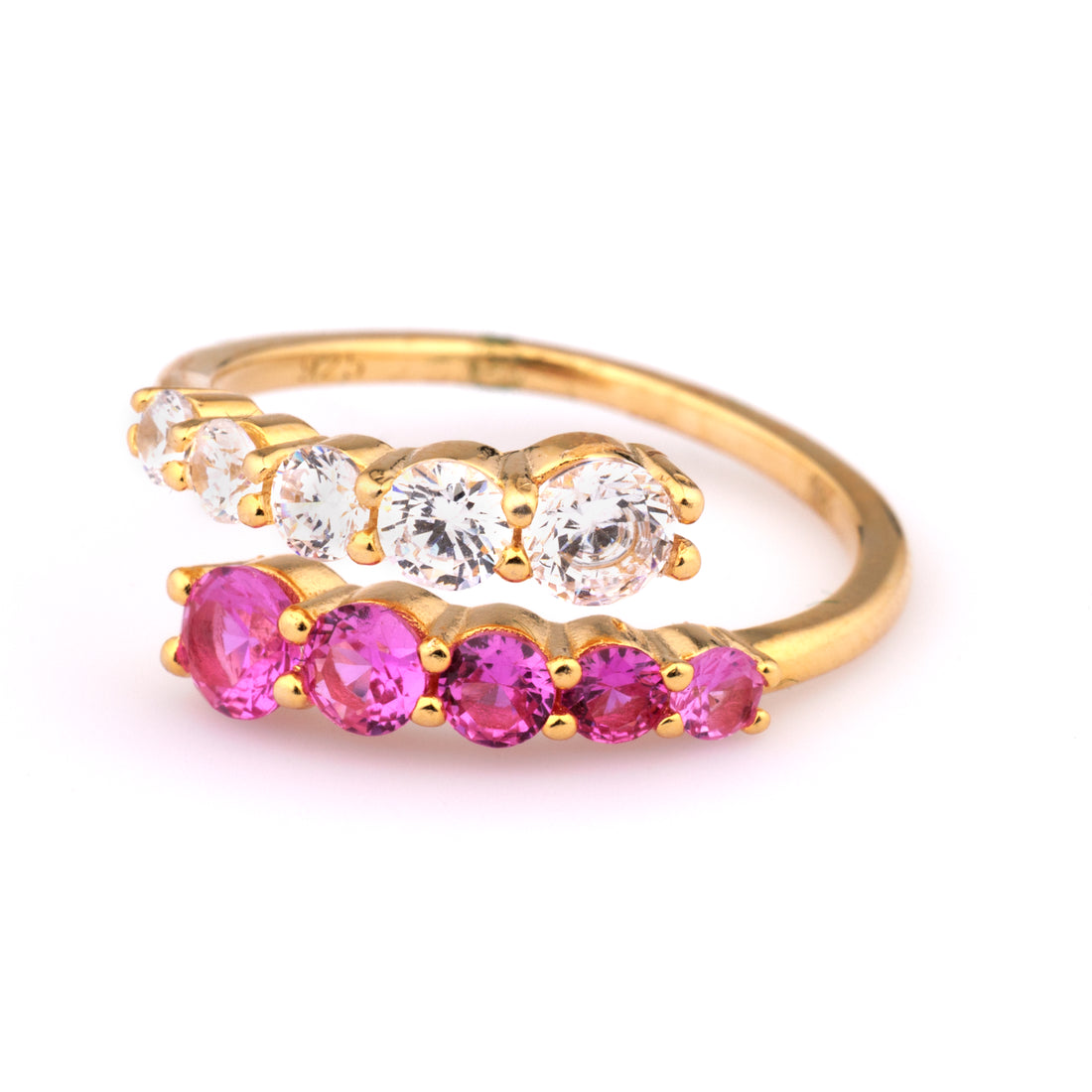 1/2 Pave Swirl Ring