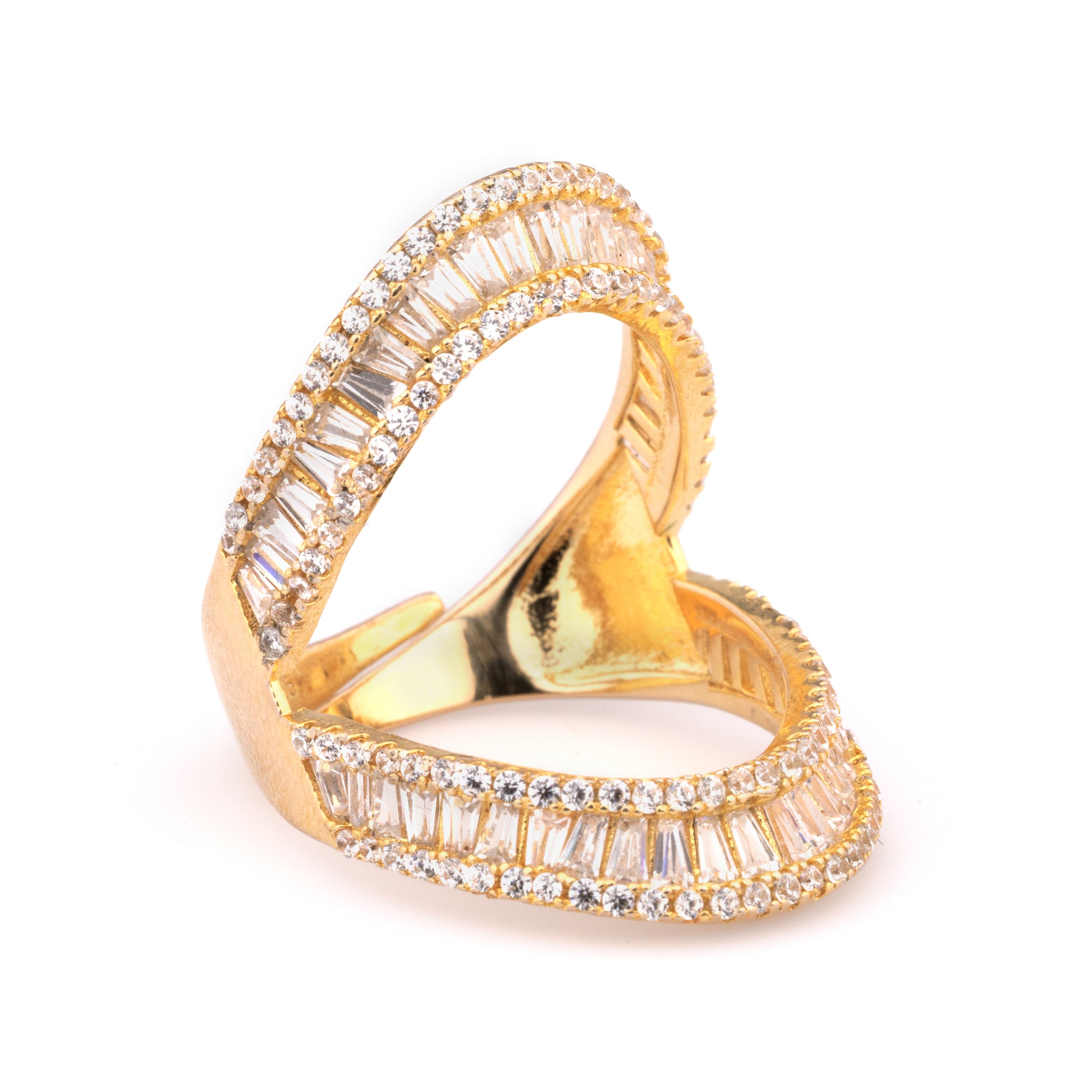 Baguettes Cocktail Ring