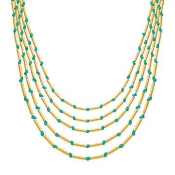 Cylinder Bead Necklace
