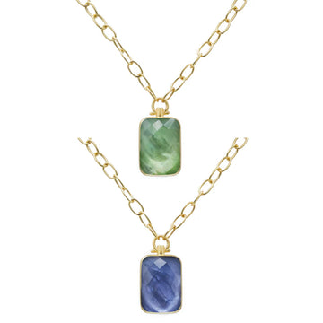 Rectangle Stone Pendant