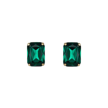 Emerald Green Crystal Stud