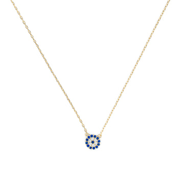Blue Sapphire Eye Necklace