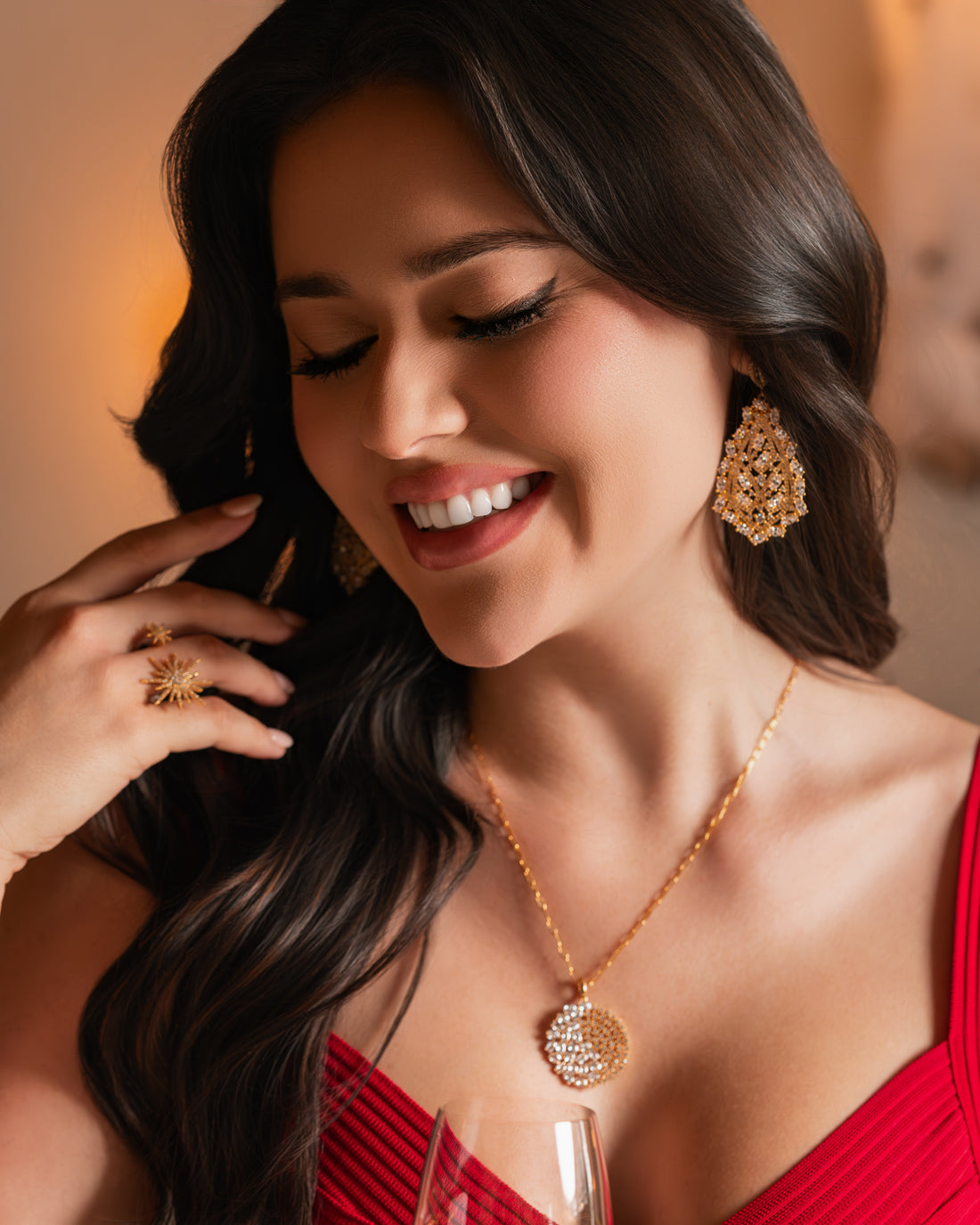 Luna Sol Medallion Necklace