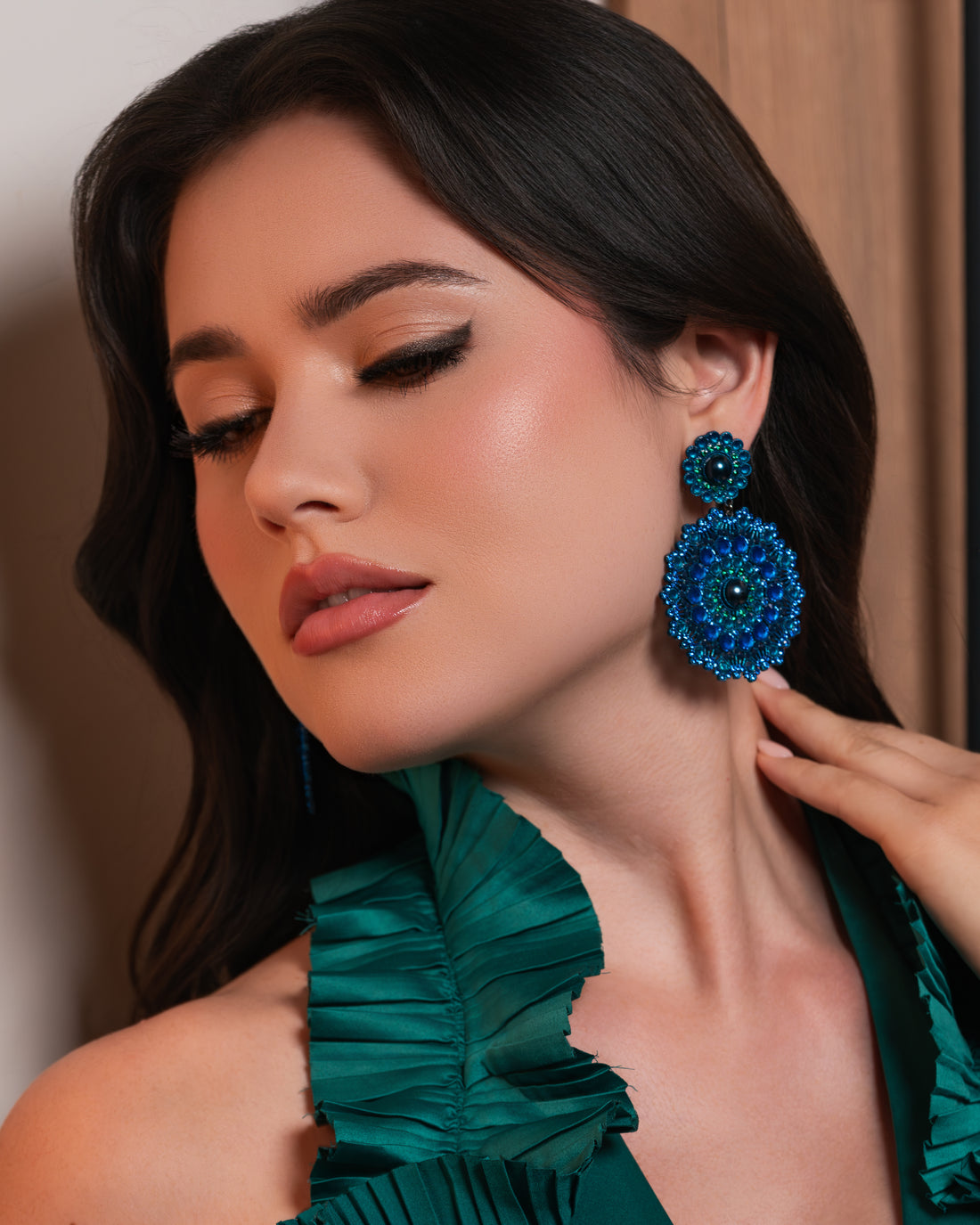 Blue Como Earrings