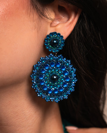Blue Como Earrings