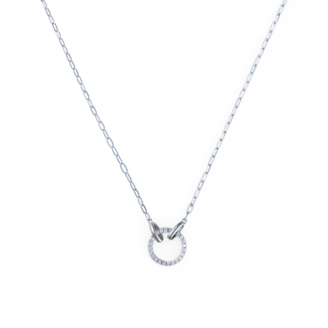 Gold/Silver Circle Pendant Necklace