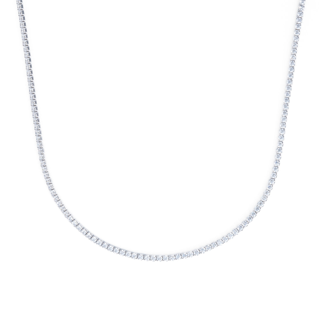 Gold/Silver Choker Tennis Necklace