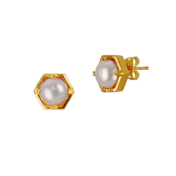 Delicate Pearl Studs