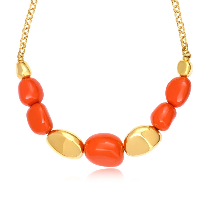 Cabochon Resin Necklace