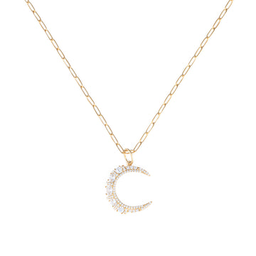 Half Moon Pendant Necklace