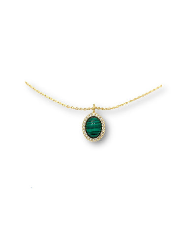 Malachite Oval Necklace