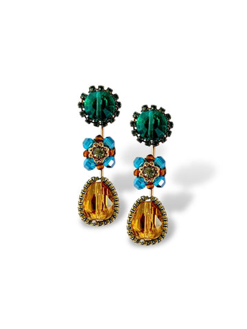 Amber Drop Earring