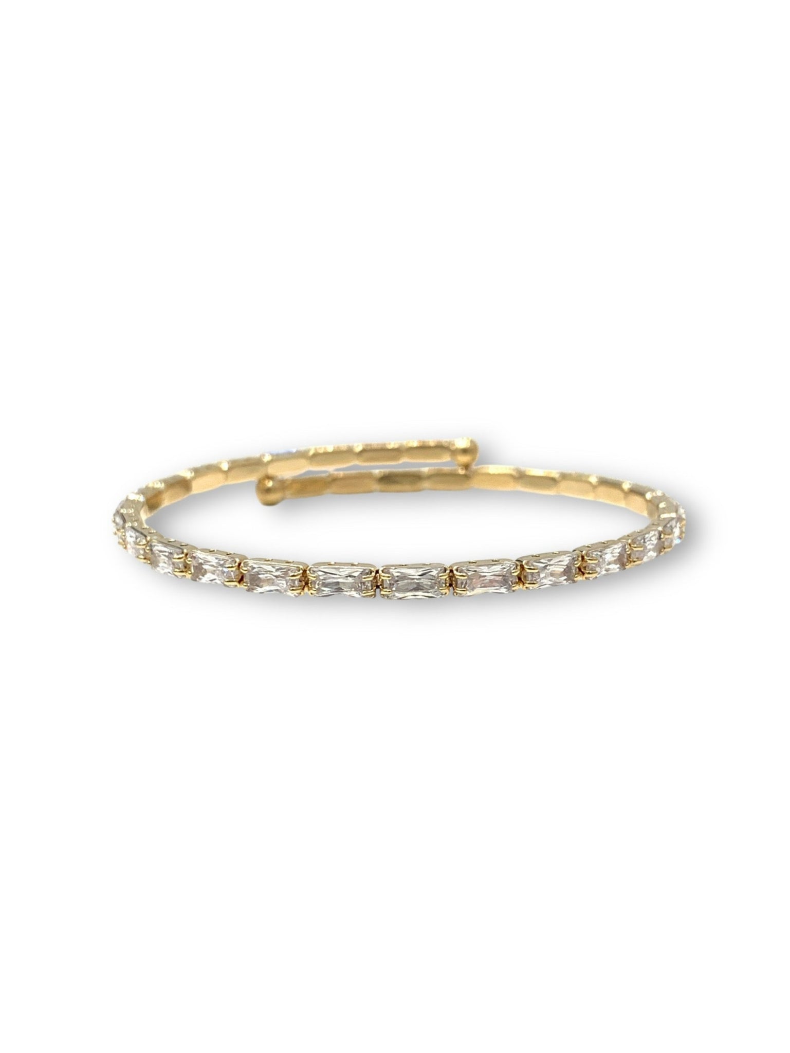 Baguettes Cut Flexible Bracelet