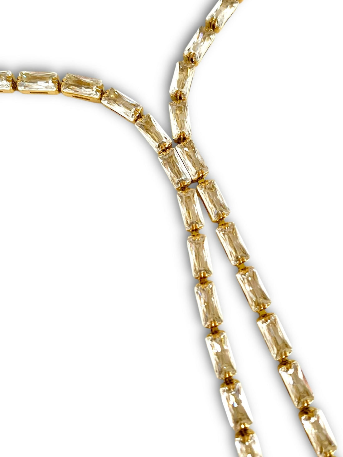Baguettes Lariat Necklace