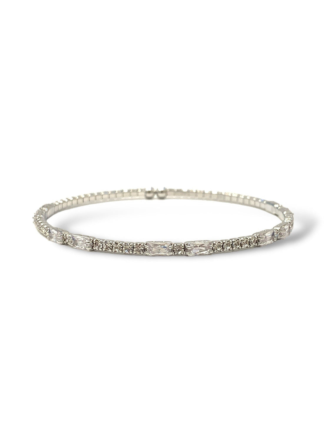 Baguettes Cut Thin Bracelet