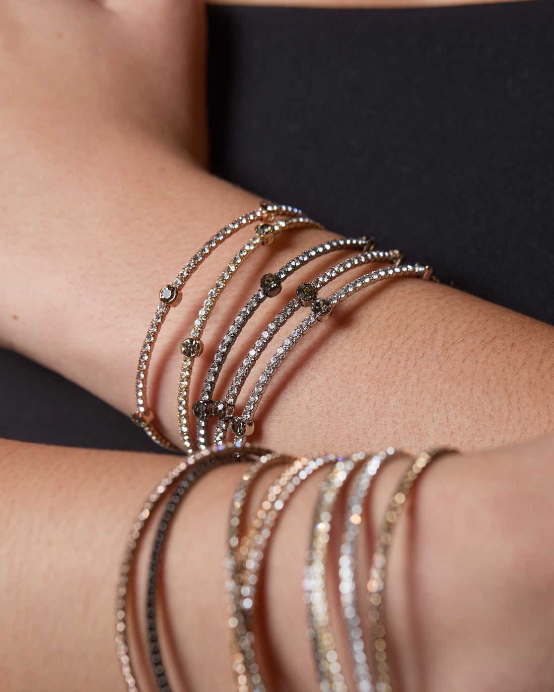 Clear Accented Bangle