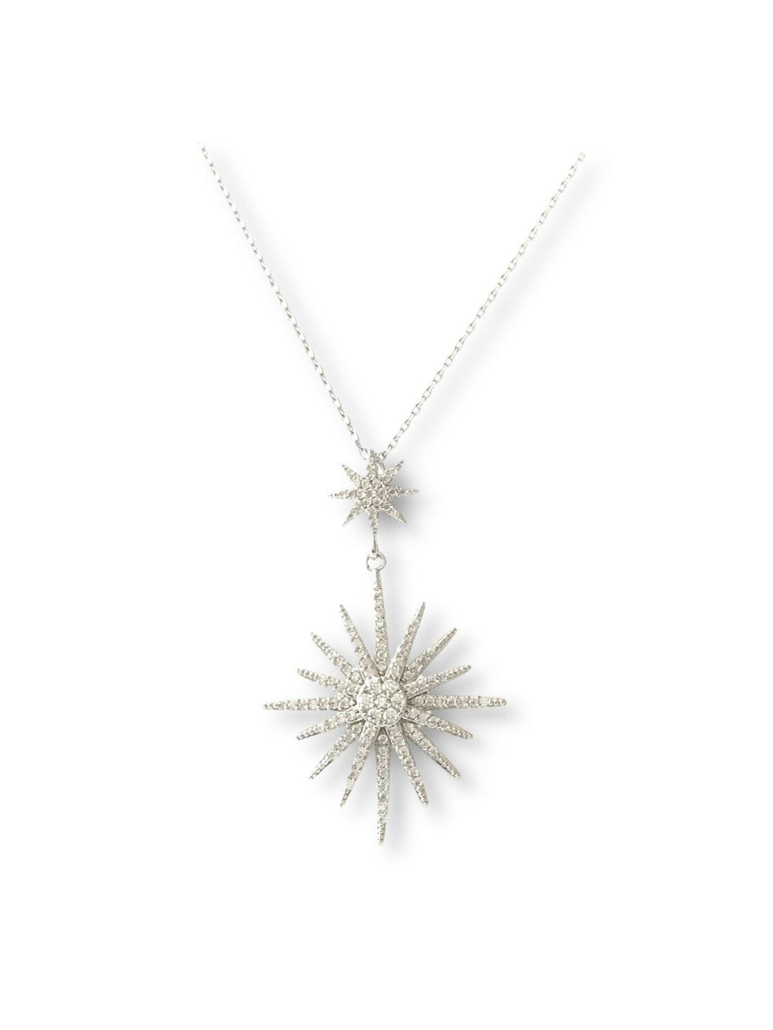 Pave Starburst Crystal Necklace