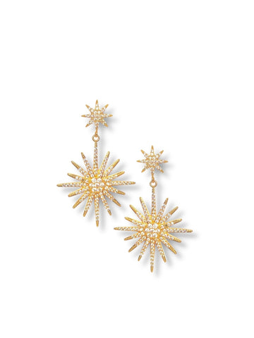 Two Tier Starburst Earring