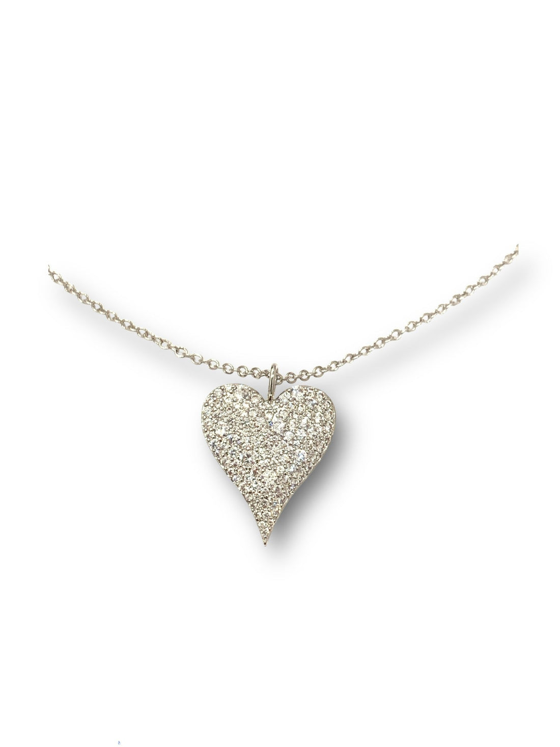 Pave Heart Necklace