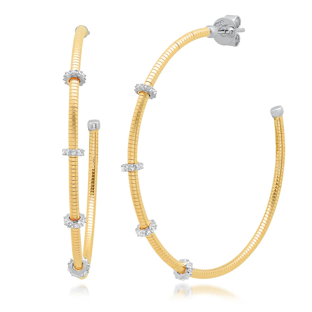 Gold Redondells Hoop
