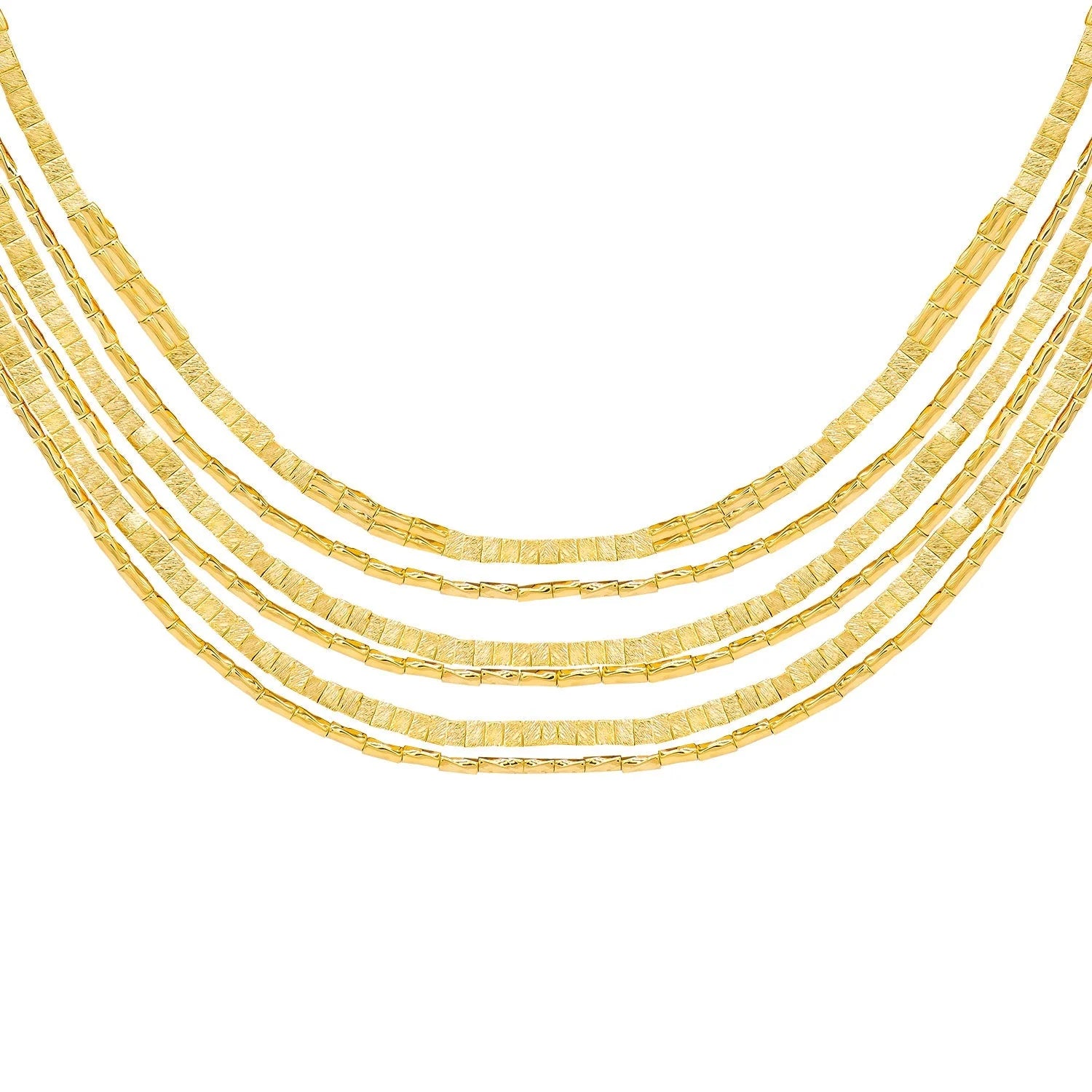 Gold Strands Necklace