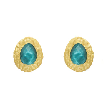 Oval Stud Earrings