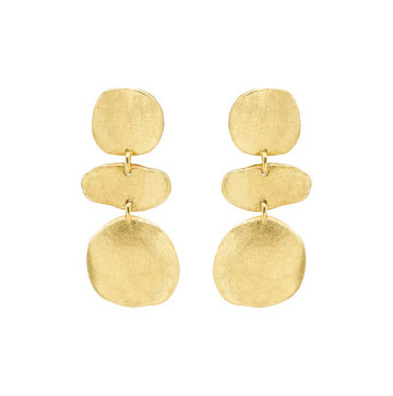 Triple Coins Earring