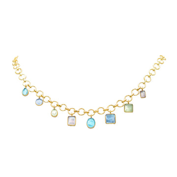 Multi-color Dangle Necklace