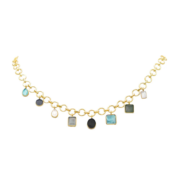 Multi-color Dangle Necklace