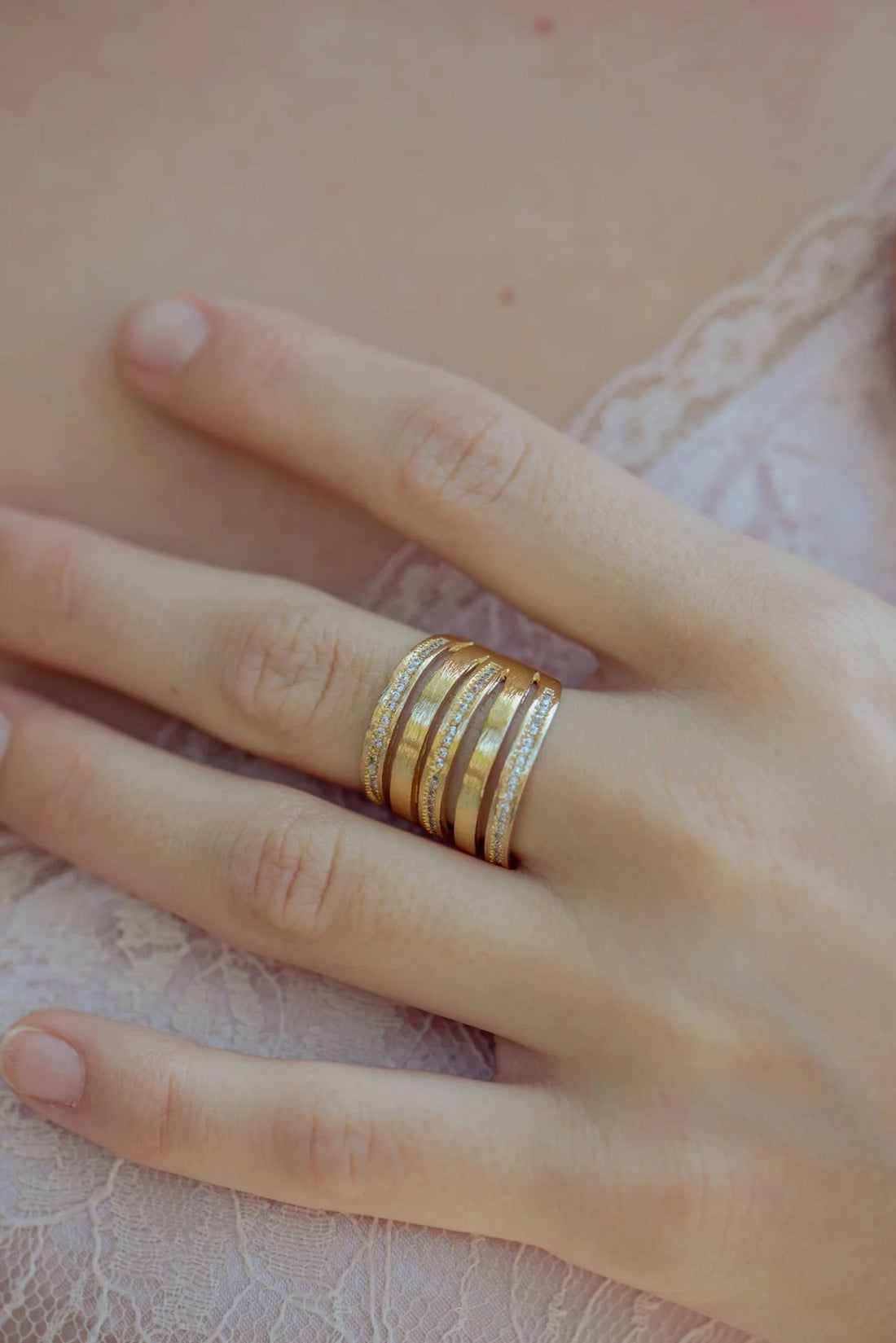 Matte Pave Ring