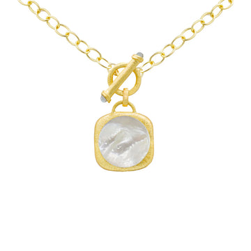 Medallion Stone Necklace